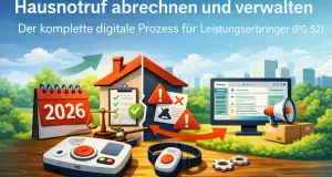 Hausnotruf Abrechnung PG 52 digitaler Prozess für Leistungserbringer