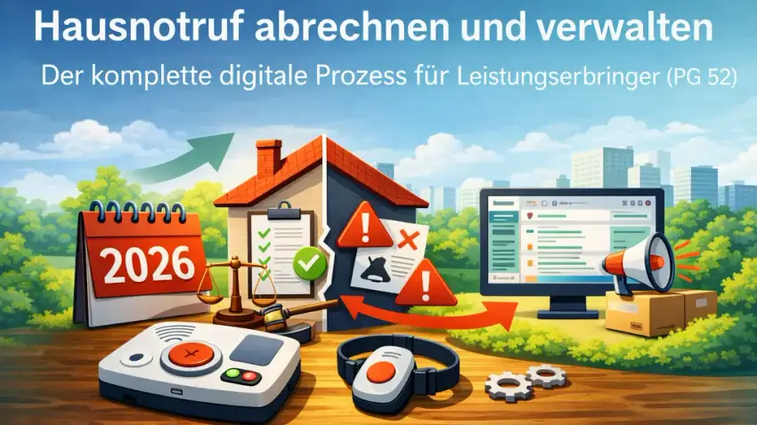 Hausnotruf-Abrechnung PG 52: Digitaler Prozess für Anbieter